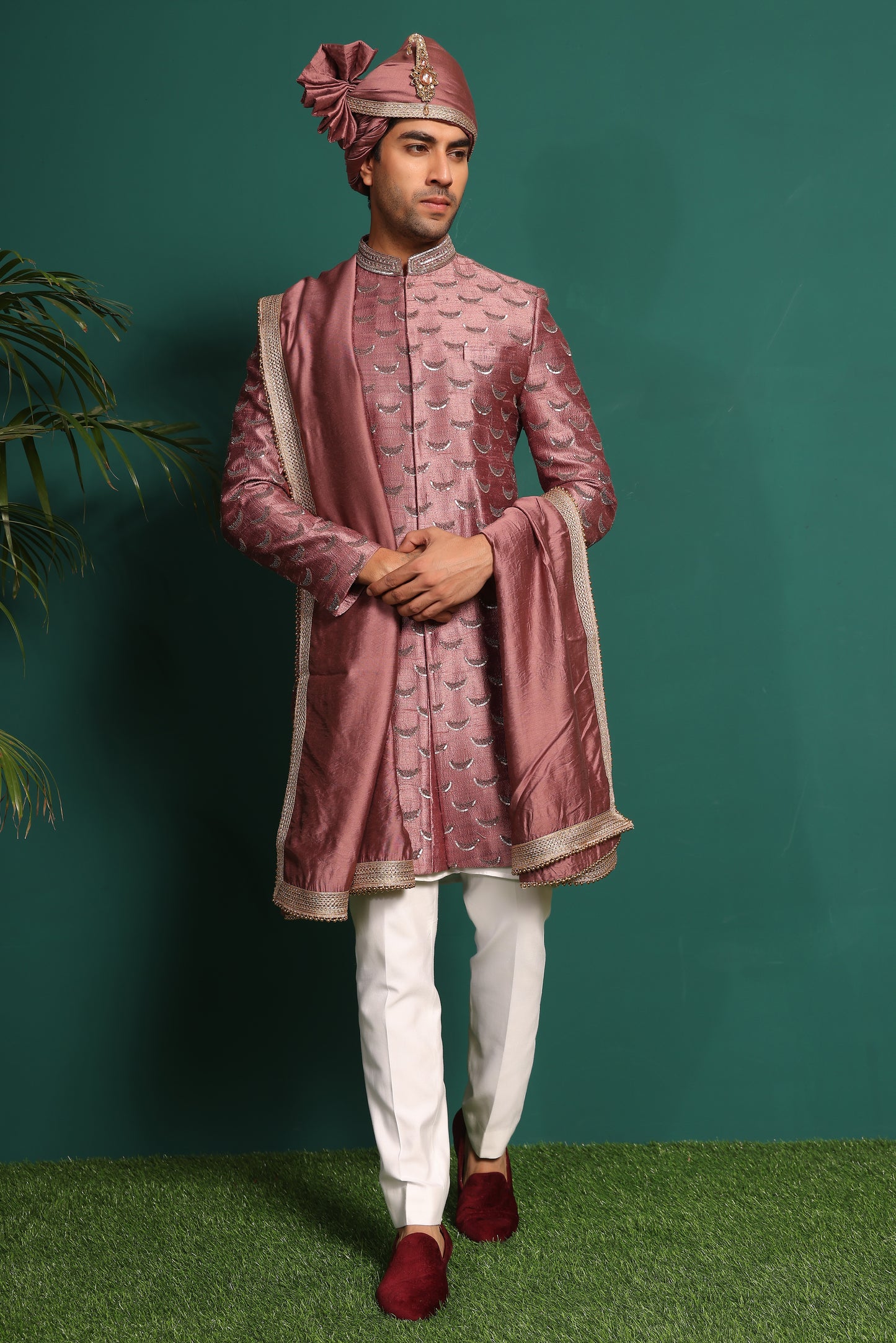 Dusty Pink Sherwani