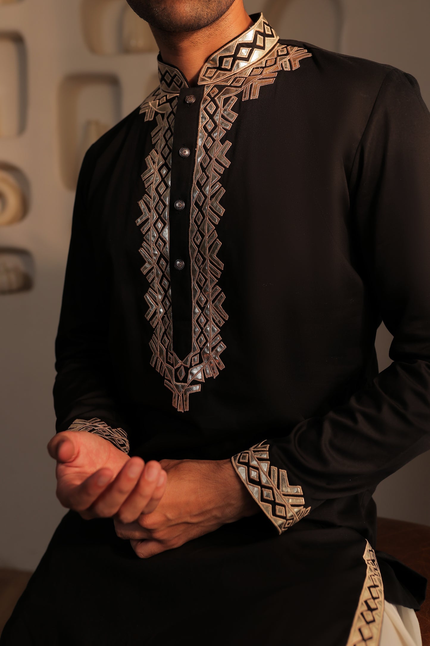 Noir Edge Kurta Set