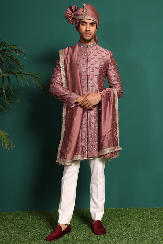 Dusty Pink Sherwani