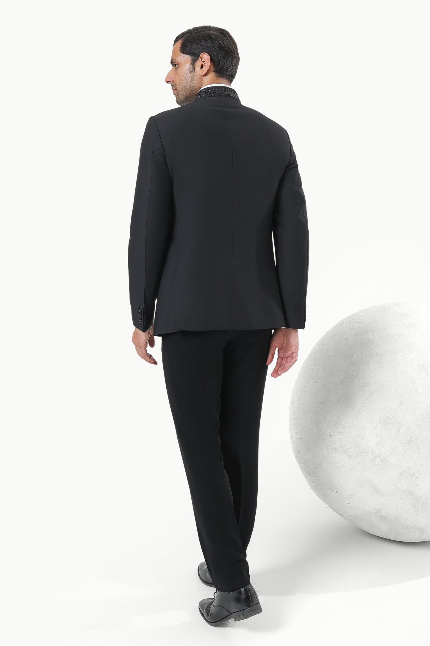 Noir Bloom Bandhgala