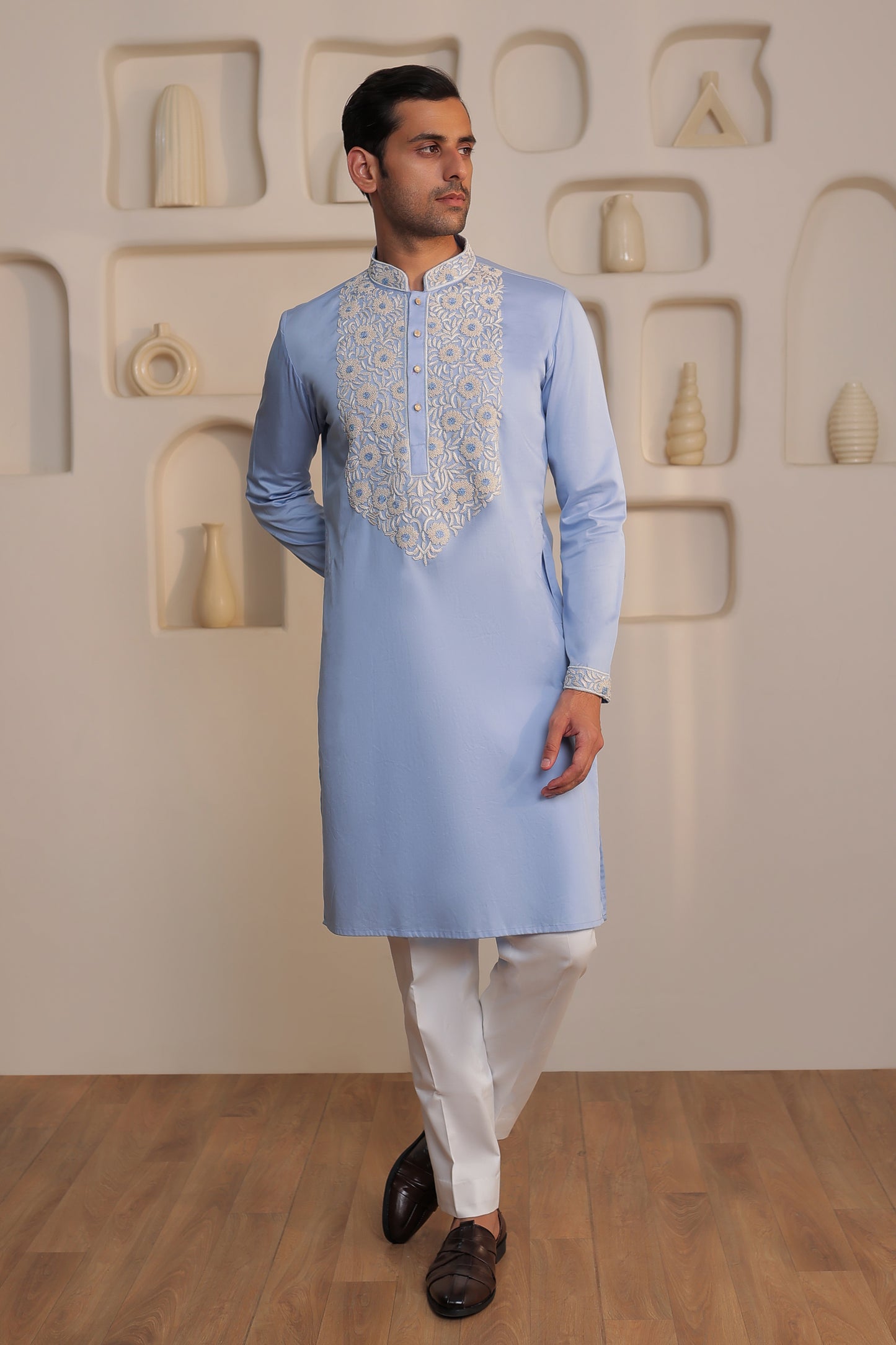 Sky Bloom Kurta Set