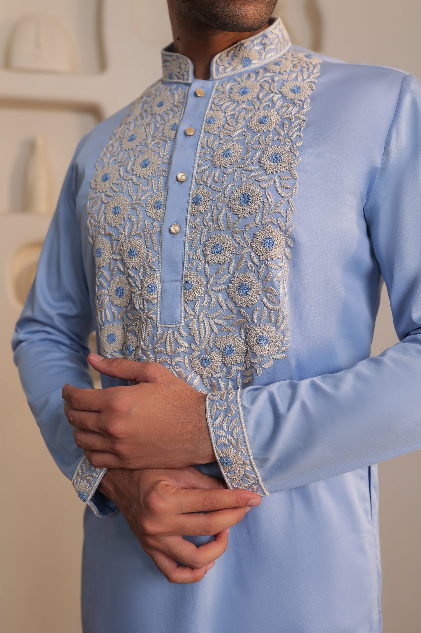 Sky Bloom Kurta Set
