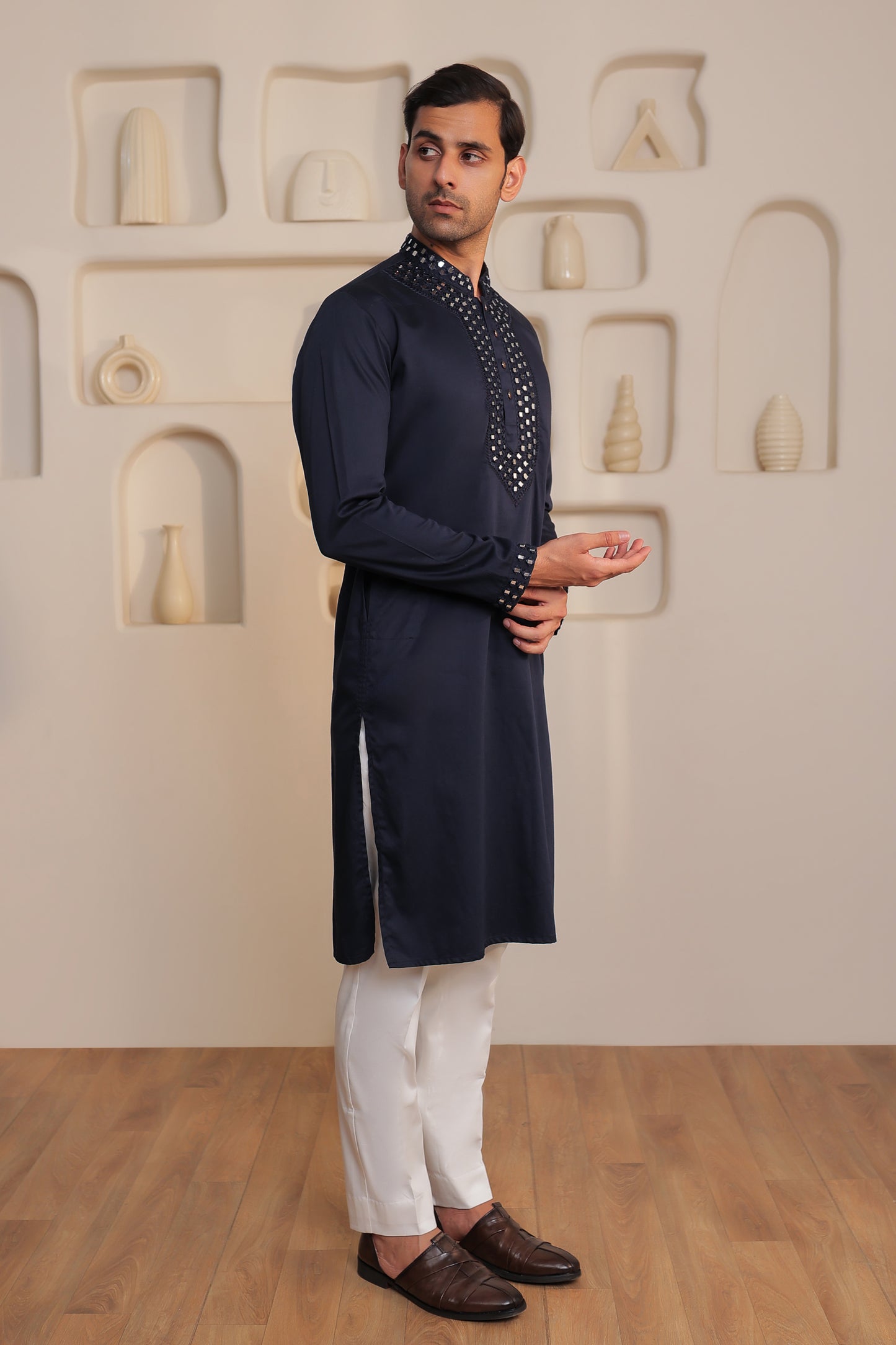 Midnight Shard Kurta Set