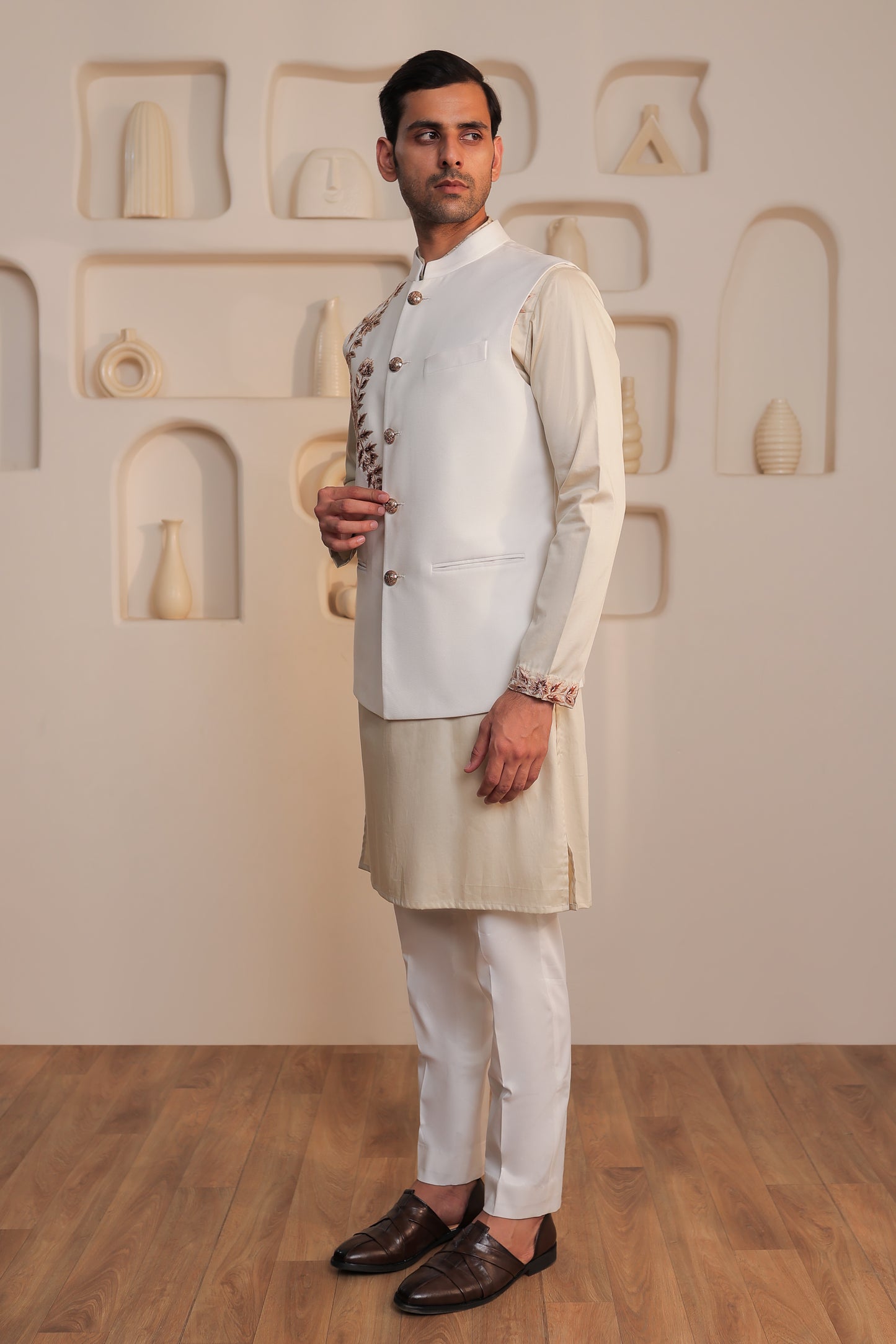 Ivory Layer Kurta Set