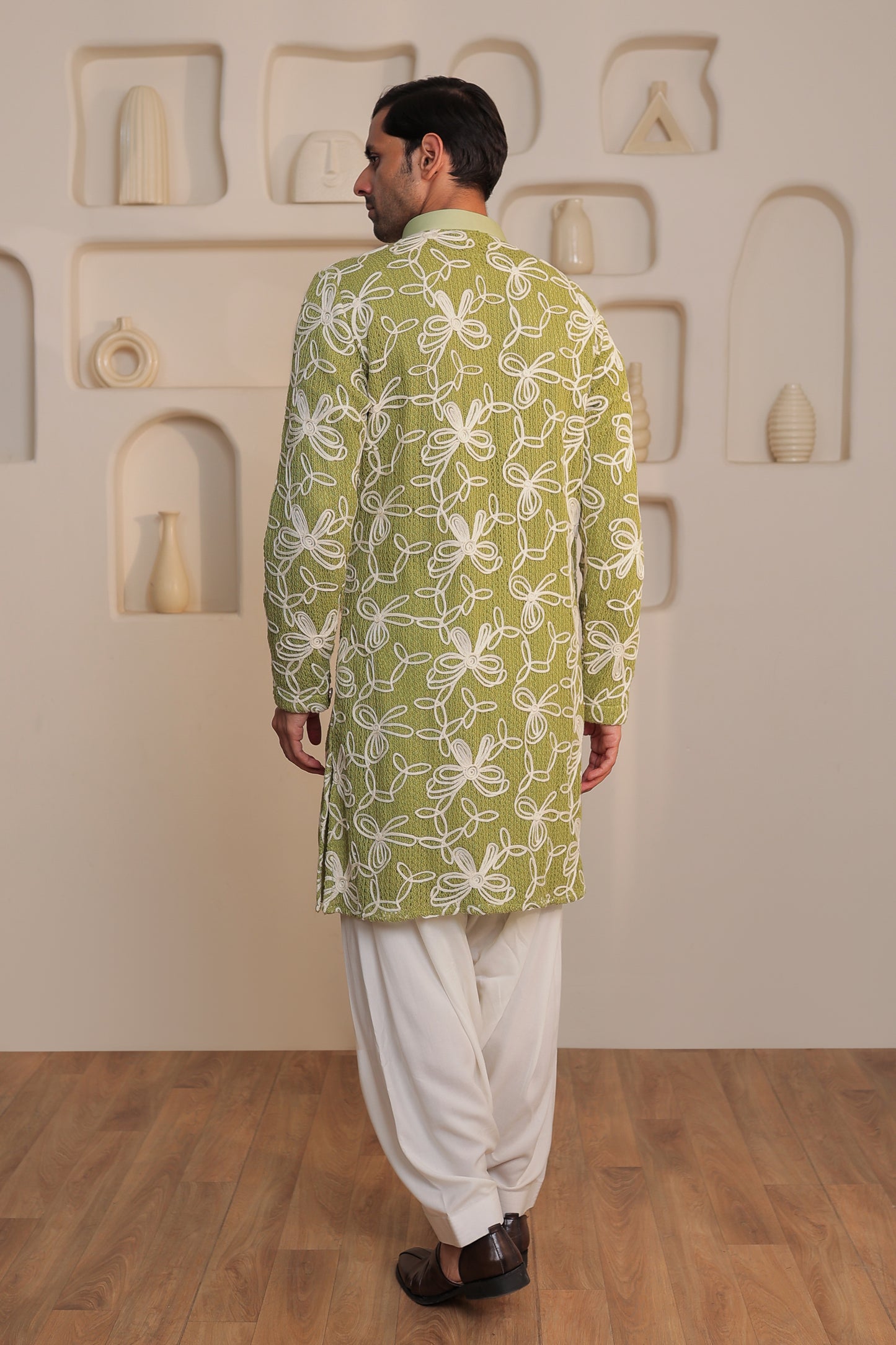 Verdant Weave Kurta Set