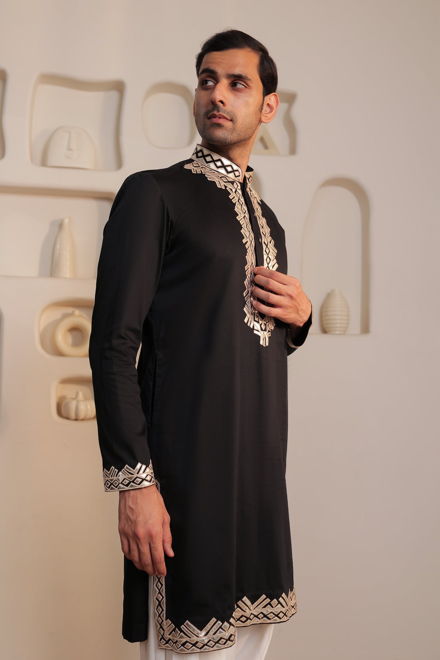 Noir Edge Kurta Set
