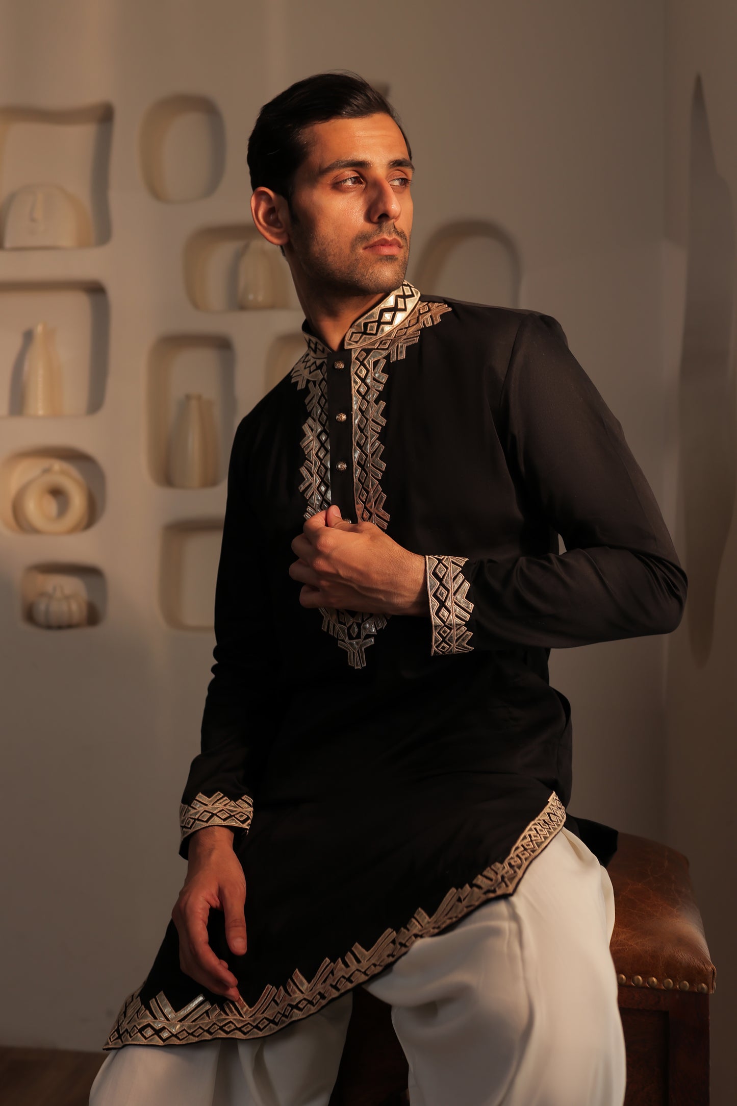 Noir Edge Kurta Set