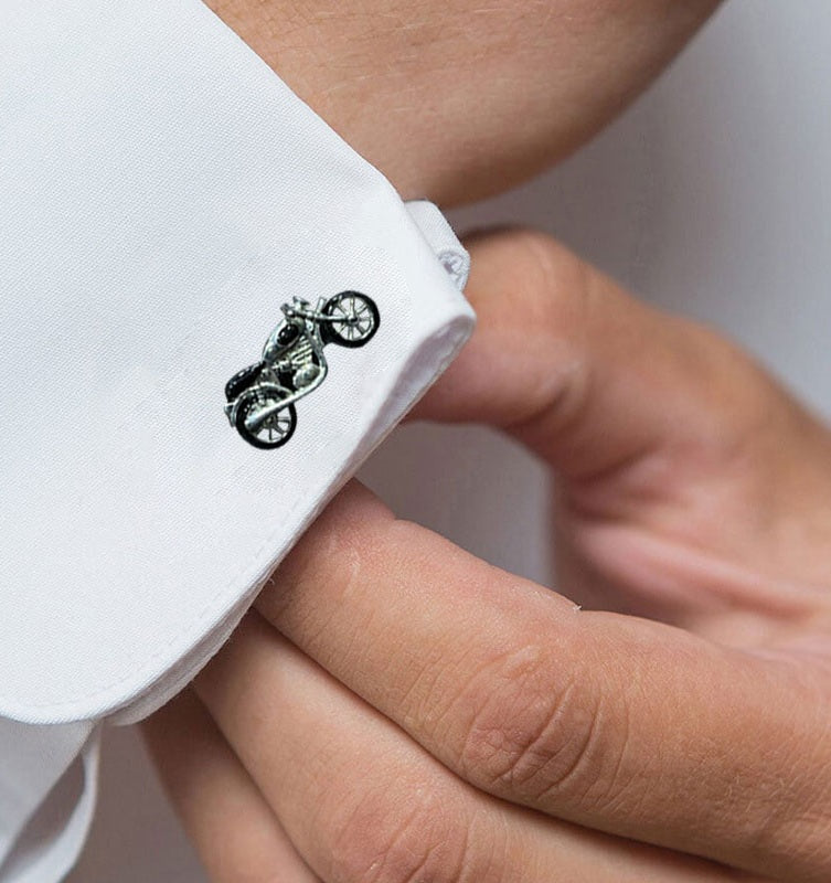 Silver-plated Royal Enfield Cufflinks